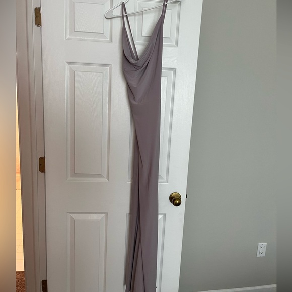 Lilac Cowl neck Maxi dress - Picture 3 of 4